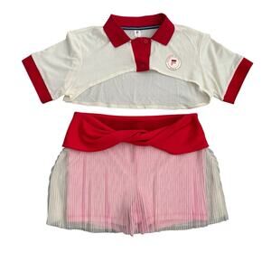 FILA X BRANDON MAXWELL SKORT SET NWOT SIZE LARGE